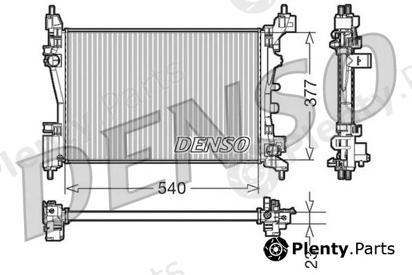 Denso DRM09109 — Radiator, engine cooling