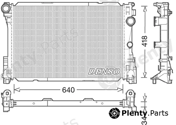 Denso DRM17049 — Radiator, engine cooling