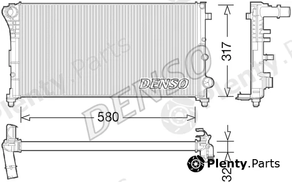 Denso DRM09089 — Radiator, engine cooling