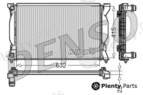 Denso DRM02035 — Radiator, engine cooling
