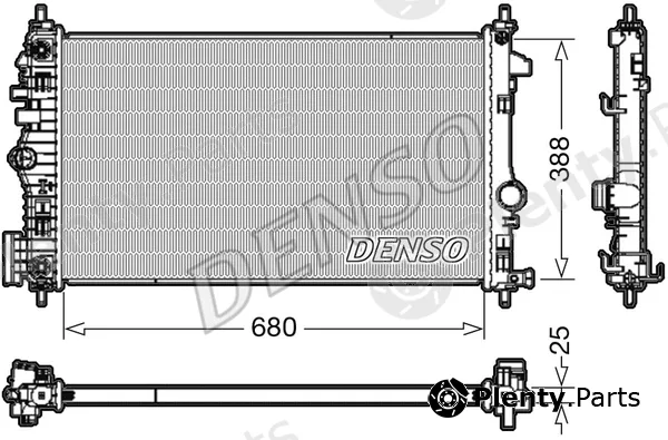 Denso DRM20108 — Radiator, engine cooling