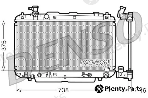 Denso DRM50022 — Radiator, engine cooling