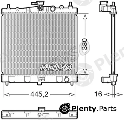 Denso DRM46067 — Radiator, engine cooling