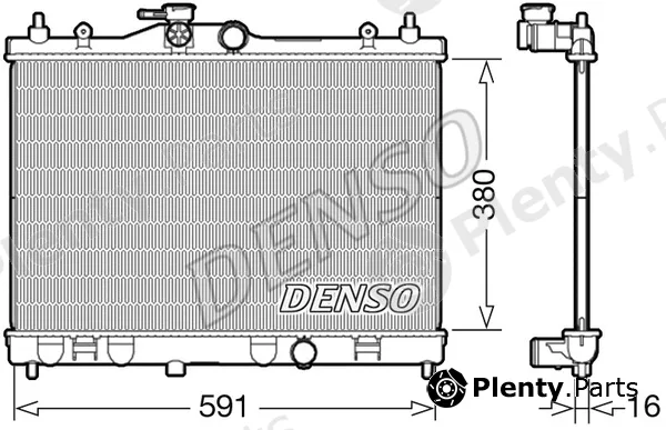 Denso DRM46040 — Radiator, engine cooling