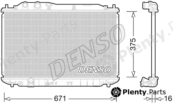 Denso DRM40028 — Radiator, engine cooling