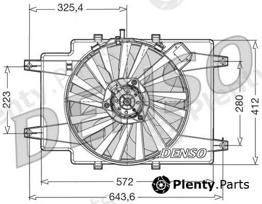 Denso DER01007 — Fan, engine cooling
