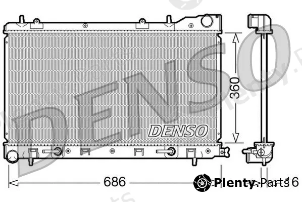 Denso DRM36001 — Radiator, engine cooling