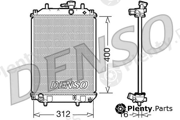 Denso DRM35002 — Radiator, engine cooling