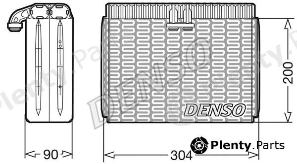 Denso DEV23004 — Evaporator, air conditioning