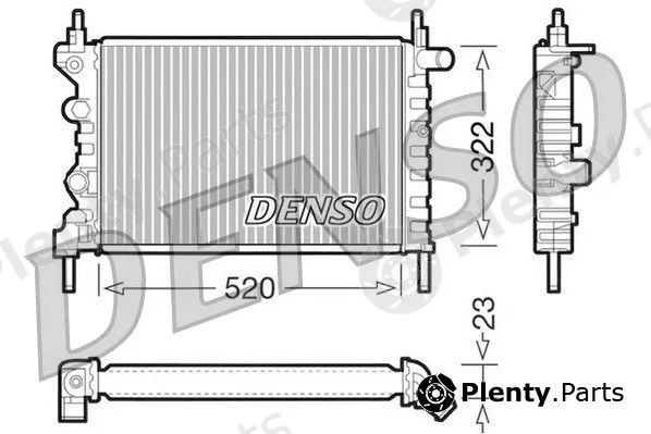 Denso DRM20031 — Radiator, engine cooling