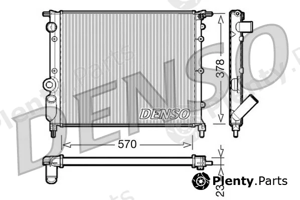Denso DRM23013 — Radiator, engine cooling