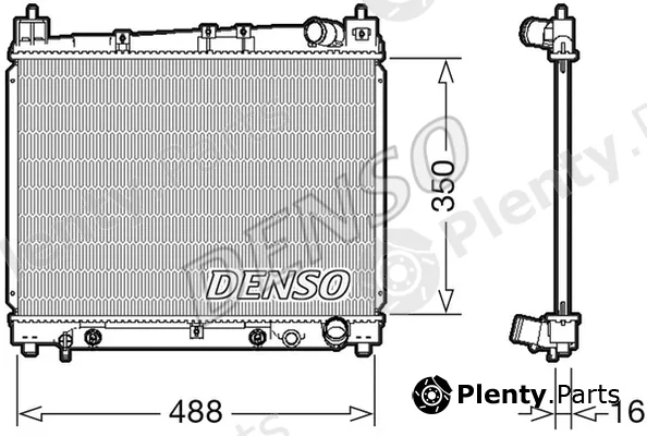 Denso DRM50080 — Radiator, engine cooling