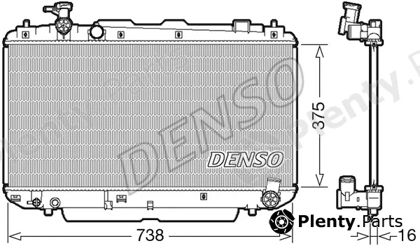 Denso DRM50083 — Radiator, engine cooling