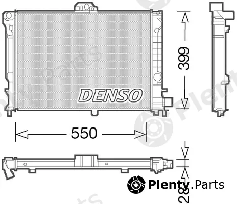 Denso DRM25010 — Radiator, engine cooling