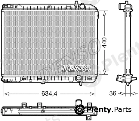 Denso DRM43008 — Radiator, engine cooling