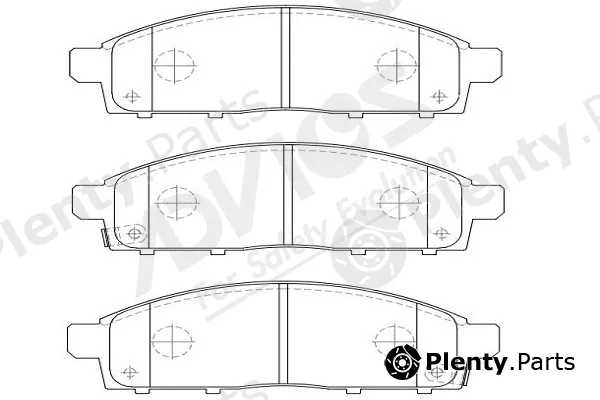 Advics-Sea D1N074Y — Brake Pad Set, disc brake