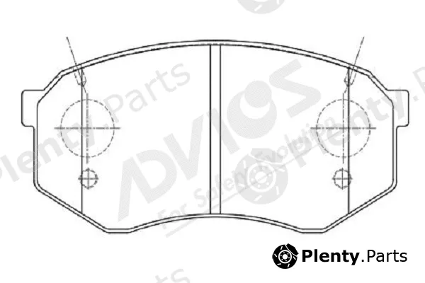 Advics-Sea A1N020Y — Brake Pad Set, disc brake