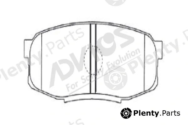 Advics-Sea A2N159 — Brake Pad Set, disc brake