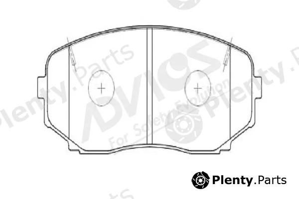 Advics-Sea D1N109Y — Brake Pad Set, disc brake