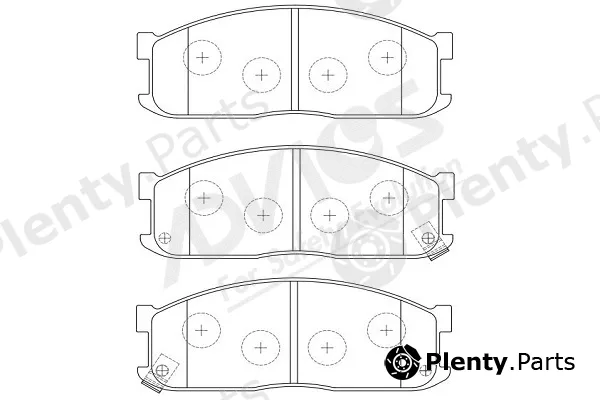 Advics-Sea E1N008Y — Brake Pad Set, disc brake