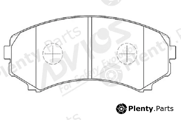 Advics-Sea D1N003Y — Brake Pad Set, disc brake