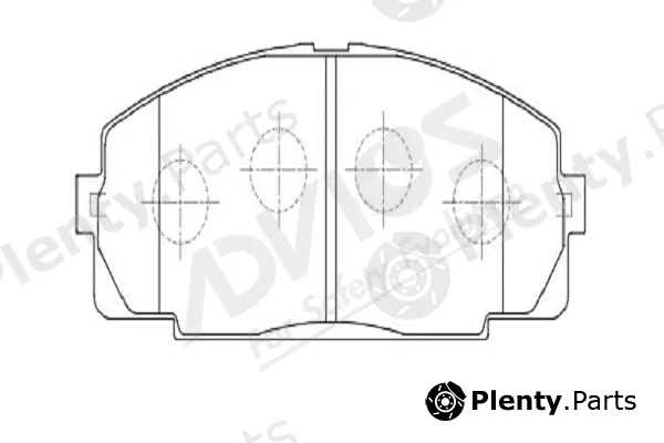 Advics-Sea A1N050Y — Brake Pad Set, disc brake
