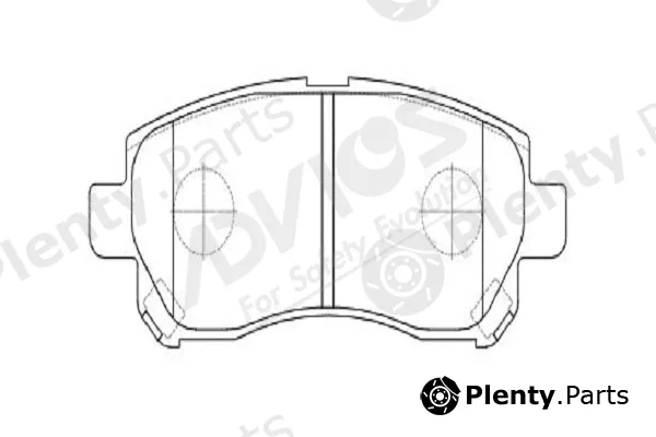 Advics-Sea A1N230Y — Brake Pad Set, disc brake