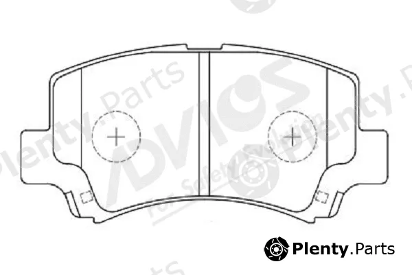 Advics-Sea H1N020Y — Brake Pad Set, disc brake