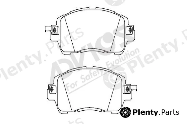 Advics-Sea E1N110 — Brake Pad Set, disc brake
