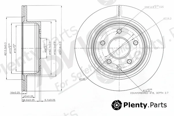 Advics-Sea B6R107 — Brake Disc