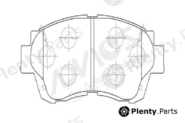 Advics-Sea A1N041Y — Brake Pad Set, disc brake