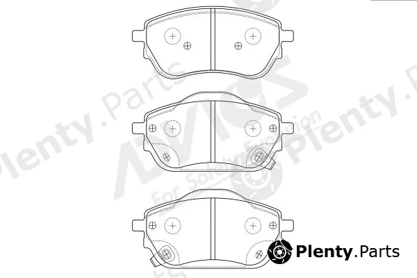 Advics-Sea D1N120Y — Brake Pad Set, disc brake