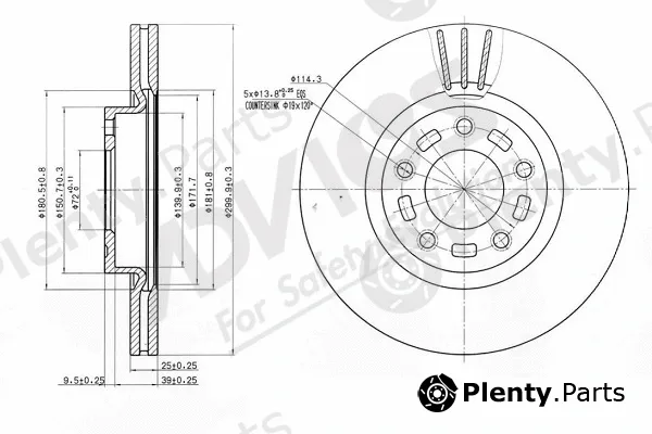 Advics-Sea E6F183 — Brake Disc
