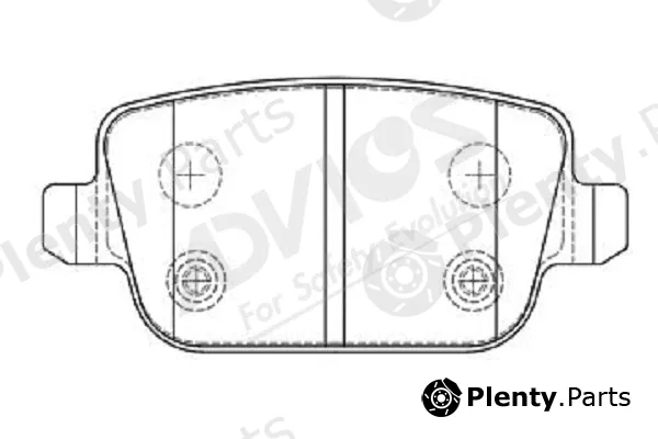 Advics-Sea D2N094Y — Brake Pad Set, disc brake