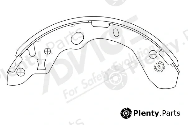 Advics-Sea E8N013Y — Brake Shoe Set