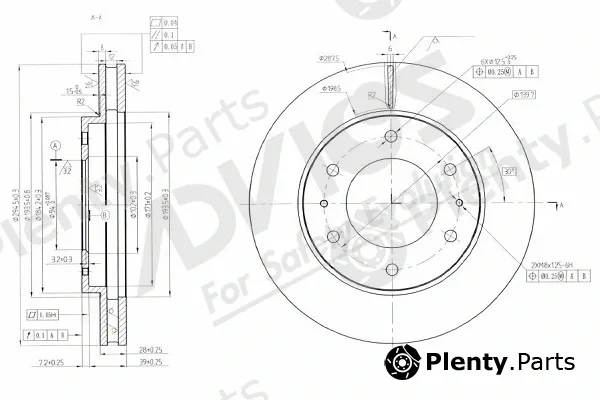 Advics-Sea D6F810 — Brake Disc