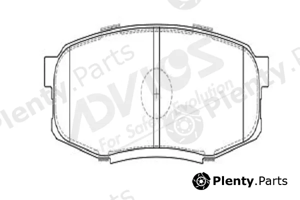 Advics-Sea A2N159Y — Brake Pad Set, disc brake