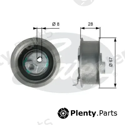 Gates-Br T43237 — Tensioner Pulley, timing belt PowerGrip®