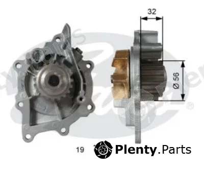 Gates-Br WP0090 — Water Pump, engine cooling