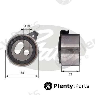 Gates-Br T41296 — Tensioner Pulley, timing belt PowerGrip®