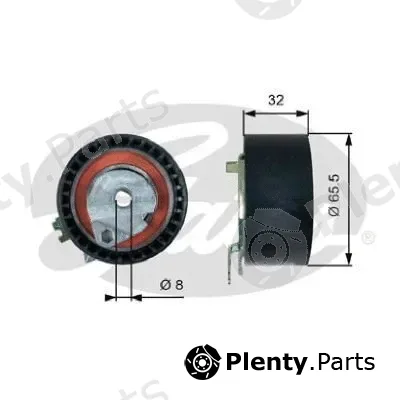 Gates-Br T43236 — Tensioner Pulley, timing belt PowerGrip®