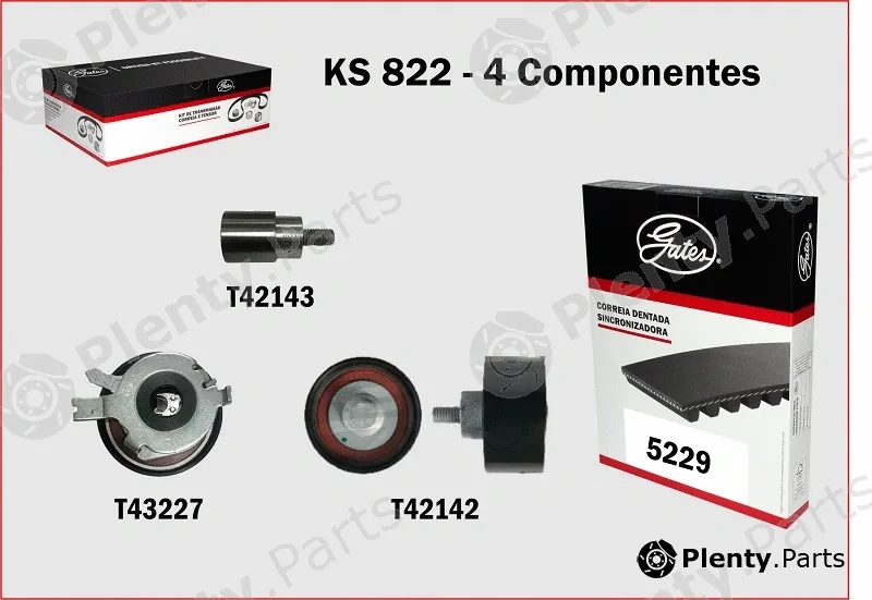 Gates-Br KS822 — Timing Belt Kit PowerGrip®