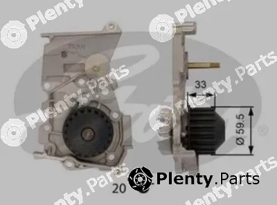 Gates-Br WP0016 — Water Pump, engine cooling