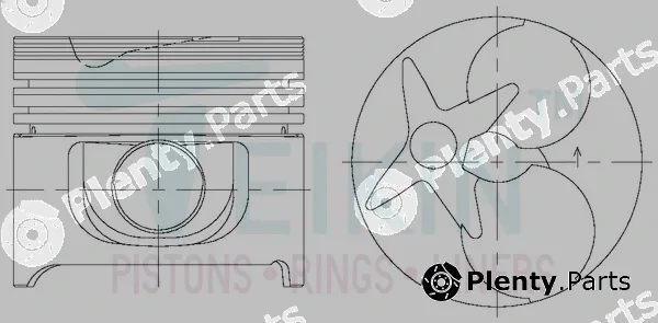 Teikin 29603A.STD — Piston