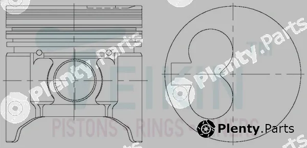 Teikin 42167.050 — Piston