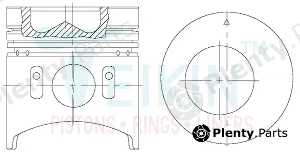 Teikin 43170.STD — Piston