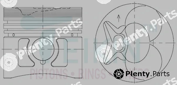 Teikin 29118.STD — Piston