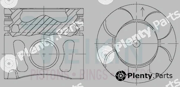 Teikin 45159AG.STD — Piston