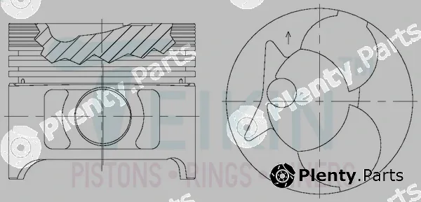 Teikin 29602A.050 — Piston