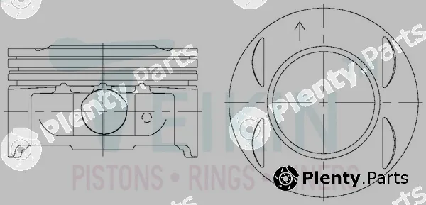 Teikin 42207.025 — Piston